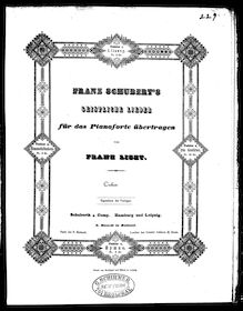Partition Die Gestirne (S.562/3), Franz Schuberts geistliche chansons