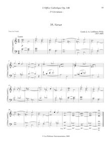Partition 3, Verset (C major), L’Office Catholique, Op.148, Lefébure-Wély, Louis James Alfred