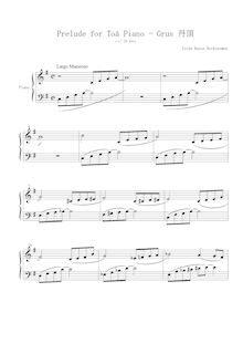 Partition , Grus 丹頂, 12 préludes pour Toy Piano, Aves 鳥 vol.I, Isida, Kazue Rockzaemon