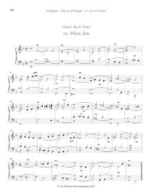 Partition , Plein Jeu, Livre d orgue No.1, Premier Livre d Orgue par Nicolas Lebègue