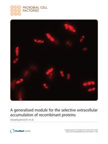 A generalised module for the selective extracellular accumulation of recombinant proteins