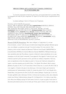 PROCES-VERBAL DE LA SEANCE DU CONSEIL COMMUNAL DU 17 NOVEMBRE 2003 ...