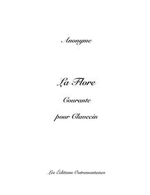Partition complète, La Flore, G minor, Anonymous