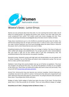 Women’s Shoes - Latest Styles