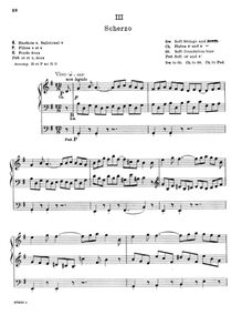 Partition , Scherzo, orgue Symphony en G minor, Op.18, G minor, Barnes, Edward Shippen
