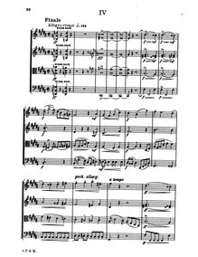 Partition I, Finale. Allegro vivace., corde quatuor No.3 en B minor