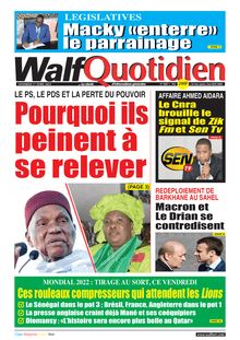 Walf Quotidien n°9007 - Du vendredi 1er avril 2022