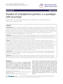 Paradox of schizophrenia genetics: is a paradigm shift occurring?