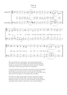 Partition Ps.46-2: Ein feste Burg ist unser Gott, SWV 143, Becker Psalter, Op.5