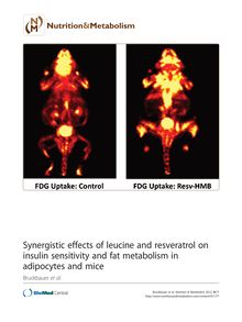 Synergistic effects of leucine and resveratrol on insulin sensitivity and fat metabolism in adipocytes and mice