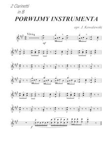 Partition clarinette 1/2 (en B♭), Porwijmy instrumenta, Folk Songs, Polish
