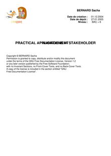 PRACTICAL APPLICATIONS IN STAKEHOLDER MANAGEMENT 