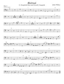 Partition viole de basse 2, madrigaux - Set 2, Wilbye, John