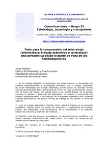 Comunicaciones – Grupo 23 Teletrabajo, tecnología y trabajadores ...