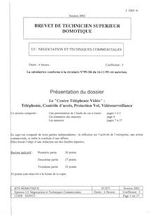 Btsdom 2002 negociation et techniques commerciales
