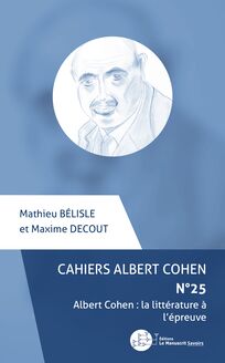 Cahiers Albert Cohen N°25