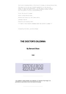 The Doctor s Dilemma
