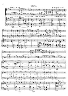 Partition Gloria, Missa  Stella maris , Op.141, Missa "stella maris" Quatuor vocibus (Canto, Alto, Tenore et Baßo) concinenda comitante Organo