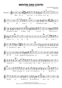 Partition Soprano 2 (Descant enregistrement  2), Madrigali A Cinque Voci. Quatro Libro par Carlo Gesualdo