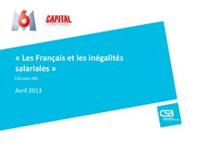 Sondage CSA : Les Français et les inégalités salariales