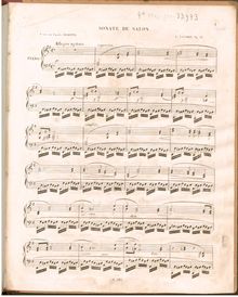 Partition complète, Sonate de salon, Op.33, E minor, Lacombe, Louis