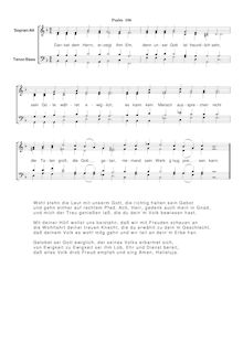 Partition Ps.106: Danket dem Herrn, erzeigt ihm Ehr, SWV 204, Becker Psalter, Op.5