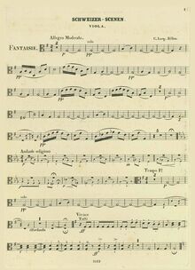 Partition altos, Schweizer Scenen, Fantaisie, G major, Böhm, Carl Leopold par Carl Leopold Böhm