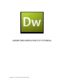 ADOBE DREAMWEAVER CS3 TUTORIAL