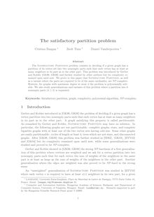 The satisfactory partition problem