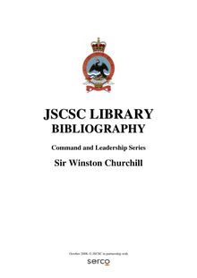 Sir Winston Churchill - JSCSC Library Reader s Guide: Winston ...