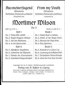 Partition complète, From My Youth, Op.5, From my youth. Miniatures for violin, violoncello and piano, op. 5.