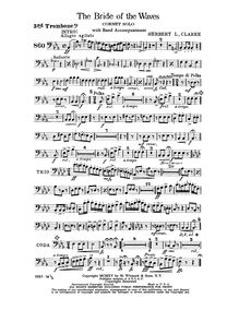 Partition Trombone 3, pour Bride of pour Waves, Clarke, Herbert Lincoln