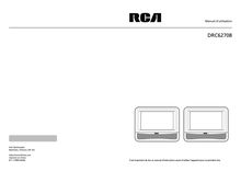 Notice Système Mobile DVD RCA  DRC62708
