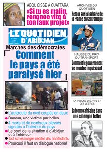 Le Quotidien d’Abidjan n°2904 - du vendredi 14 août 2020