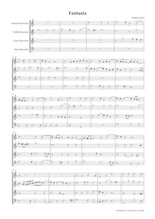 Partition complète (SATB), Fantasia, Byrd, William