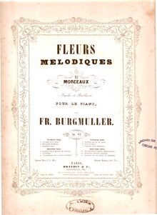 Partition complète, Fleurs Mélodiques, Op.82, 12 Morceaux faciles et brillants