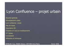Lyon Confluence  projet urbain
