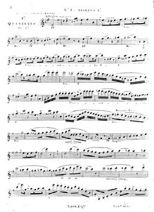 Partition violon 1, 3 corde quintettes (Nos. 1-3), Op.1, Onslow, Georges