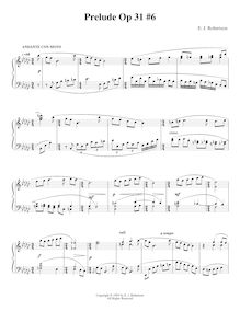 Partition No.6, 9 préludes, Op.31, Robertson, Ernest John