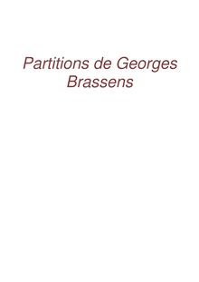 Ensemble de partitions de Georges Brassens