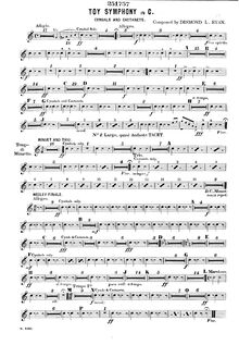 Partition cymbales et castagnettes, A New Toy Symphony, C major