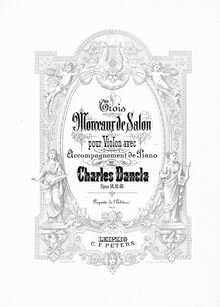 Partition de piano*, Le Souvenir, Dancla, Charles