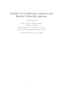 Duality for Lie Rinehart algebras and Batalin Vilkovisky algebras