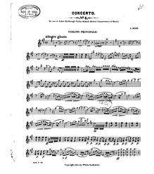 Partition violon, violon Concerto No.4, Rode, Pierre