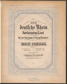 Partition complète, Der deutsche Rhein, WoO 1, C major, Schumann, Robert