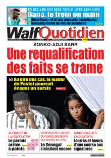 Walf Quotidien n°9012 - du vendredi 08 avril 2022