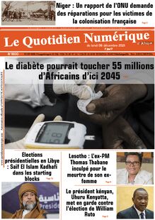 Le Quotidien Numérique d’Afrique N°1800 - du lundi 06 décembre 2021