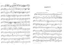 Partition complète et parties, Piano quatuor No.2, E major