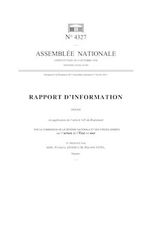 Rapport d information déposé (...) par la commission de la défense nationale et des forces armées sur l action de l État en mer