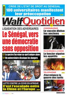Walf  Quotidien n°8674 - du Mardi 23 février 2021